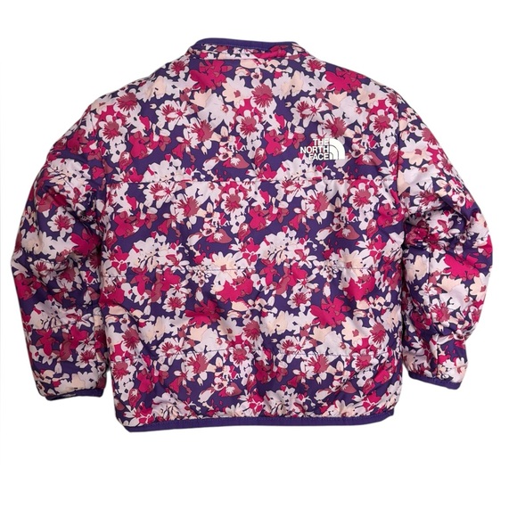 The North Face Reversible Mossbud Jacket Floral Coat Size 12-18M Baby Kids - Picture 8 of 11